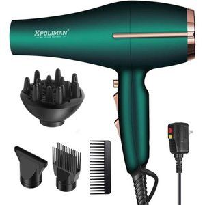 Pro Ionic Salon Hair Dryer,Xpoliman Blow Dryer,Powerful 2000 Watt with AC Motor